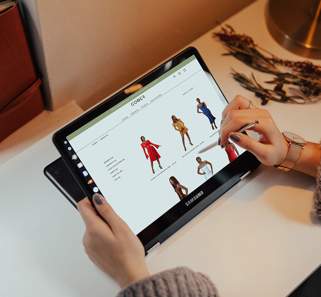 Ecommerce website for a fashion brand