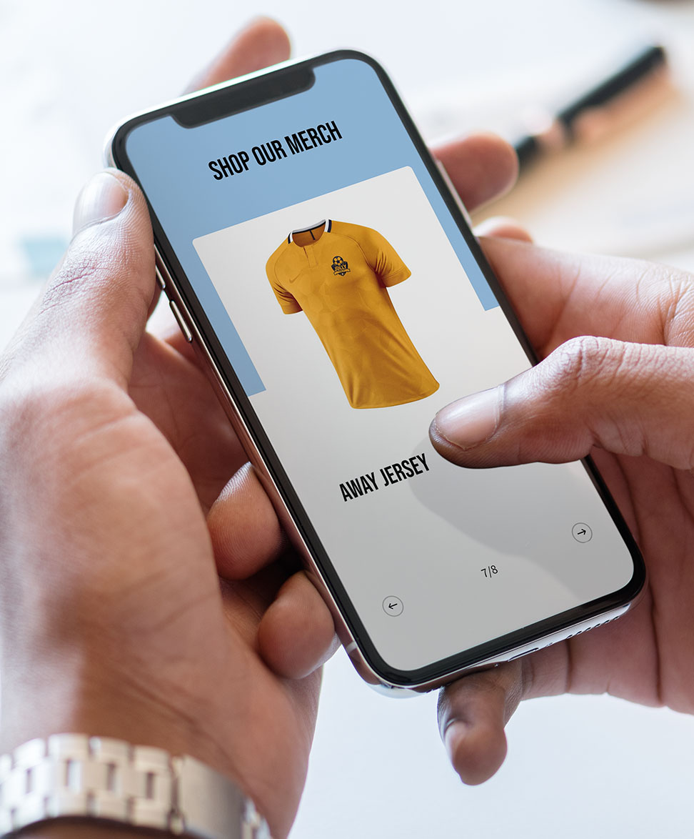 Website for a football club